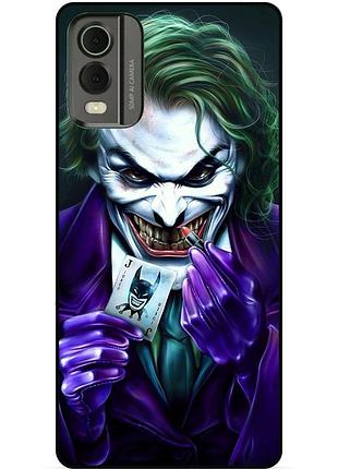 Силіконовий бампер чохол для nokia c32 з малюнком joker джокер