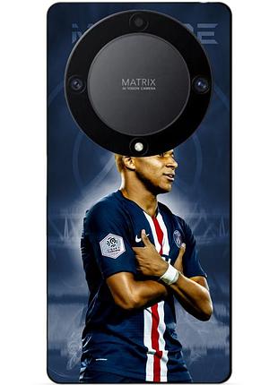 Силіконовий бампер чохол для huawei honor magic 6 lite з малюнком мбаппе псж mbappe