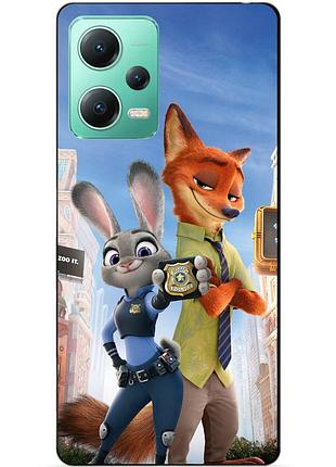 Силіконовий чохол бампер для xiaomi redmi note 12 5g з малюнком джуді зверополіс zootopia