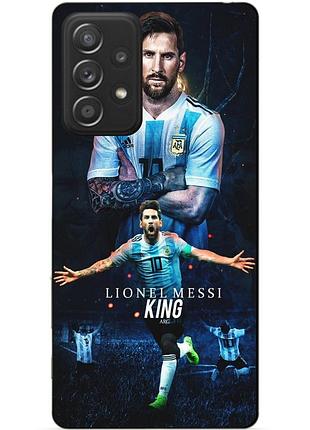 Силиконовый чехол бампер для samsung a72 с рисунком messi аргентина месси