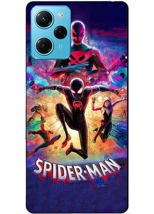 Силіконовий чохол бампер для xiaomi redmi note 12 pro speed edition spider man людина-павук