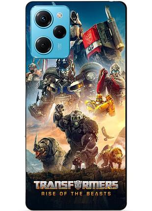 Силіконовий чохол бампер для xiaomi redmi note 12 pro speed edition з картинкою звіробої трансформери transformers