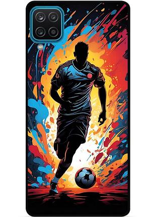 Силиконовый чехол бампер для samsung a22 с картинкой футбол мяч