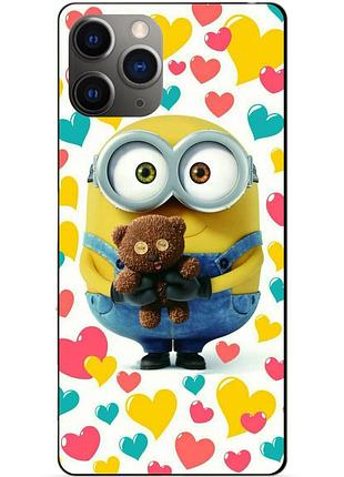Силіконовий чохол бампер для iphone 11 pro з малюнком міньйон боб minion