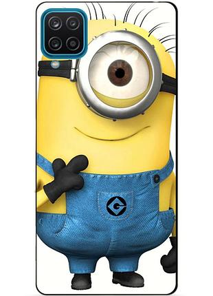 Силиконовый бампер чехол для samsung a22 с рисунком миньон кевин minion