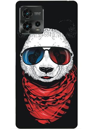Силіконовий чохол бампер для motorola moto g72 з малюнком панда