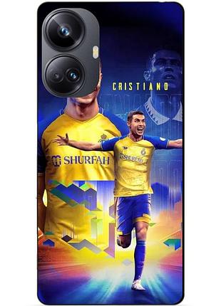 Силіконовий чохол бампер для realme 10 pro plus з малюнком роналдо аль наср ronaldo