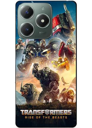 Чехол силиконовый бампер для realme c61 с картинкой звероботы трансформеры transformers