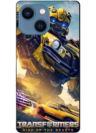 Силиконовый чехол бампер для iphone 13 с рисунком bumblebee бамблби трансформеры
