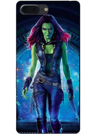 Силіконовий чохол бампер для iphone 8 plus з малюнком гамора стражі галактики gamora