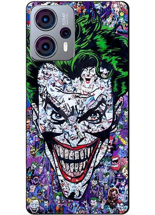 Силіконовий чохол бампер для motorola moto g23 з малюнком джокер joker