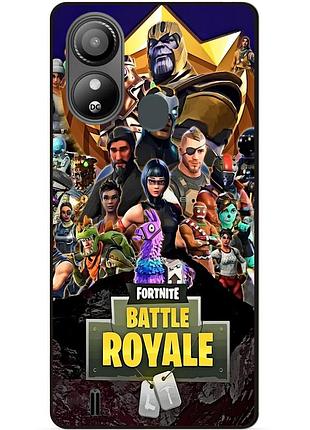 Силіконовий чохол бампер для zte blade l220 з малюнком фортнайт fortnite