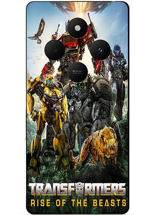 Чехол силиконовый бампер для xiaomi redmi 14c звероботы трансформеры transformers