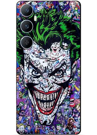 Силіконовий чохол бампер для realme c65 з малюнком джокер joker