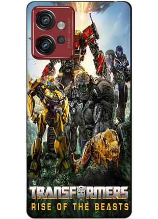 Силіконовий чохол бампер для motorola moto g32 зверобати трансформери transformers