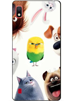 Силиконовый бампер чехол для samsung a10 2019 galaxy a105f с рисунком тайная жизнь домашних животных