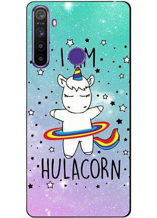 Силіконовий чохол бампер для realme 5 з малюнком єдиноріг