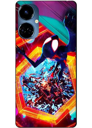 Силіконовий бампер чохол для tecno camon 19/19 pro з картинкою людина павук spider man
