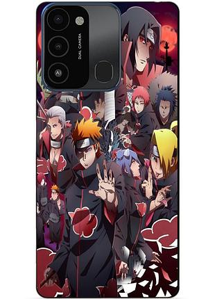 Силиконовый бампер чехол для tecno spark go 2022/spark 8c с рисунком наруто аниме