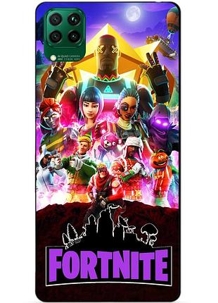 Силіконовий чохол бампер для huawei p40 lite з малюнком fortnite