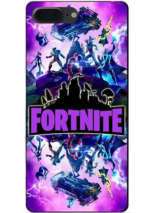 Силіконовий чохол бампер для iphone 8 plus з малюнком fortnite marvel фортнайт марвел