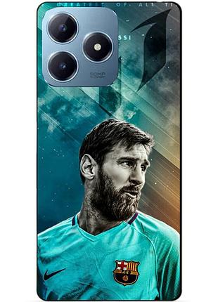 Чехол силиконовый бампер для realme c63 с рисунком leo messi месси