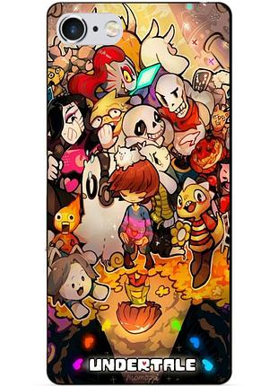 Силиконовый чехол бампер для iphone 6 с рисунком андертейл undertale