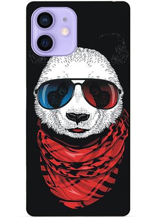 Силиконовый чехол бампер для iphone 12 с рисунком панда