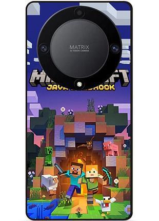 Чехол силиконовый бампер для huawei honor magic 6 lite с картинкой майнкрафт minecraft