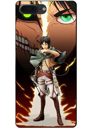 Силіконовий чохол бампер для iphone 8 plus з малюнком атака титанів attack on titan