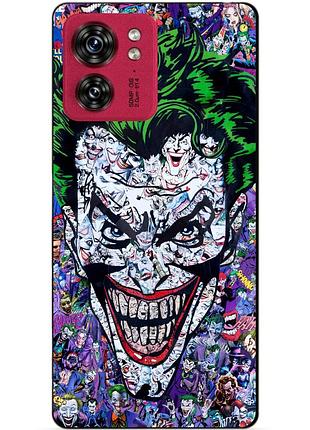 Силиконовый чехол бампер для motorola edge 40 с рисунком джокер joker