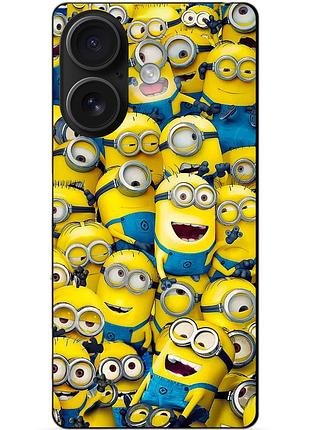 Силіконовий чохол бампер для iphone 16 з малюнком міньйони minion