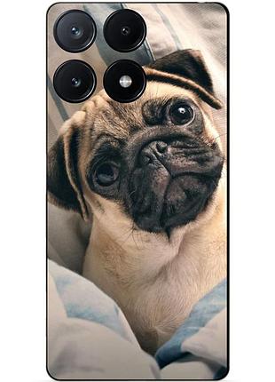 Силіконовий чохол бампер для motorola moto g75 з малюнком фото мопс