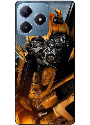 Чехол силиконовый бампер для realme c63 с рисунком бамблби bumblebee трансформеры