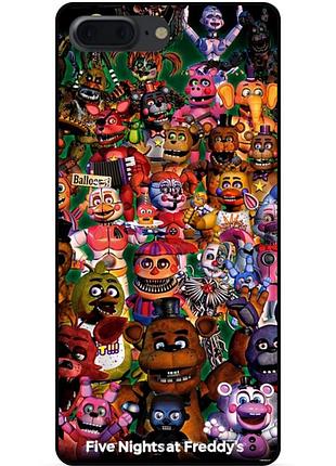 Силіконовий бампер чохол для iphone 7 plus з малюнком аніматроніки freddy фредді