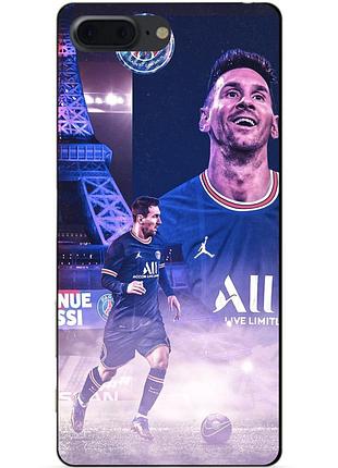 Силіконовий чохол бампер для iphone 8 plus з малюнком messi psg мессі