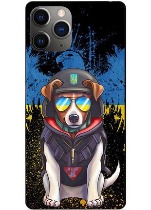 Силиконовый чехол бампер для iphone 11 pro с рисунком пес патрон