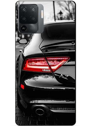 Силиконовый чехол бампер для oppo reno 5 lite с рисунком audi ауди машина авто