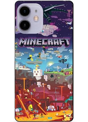 Силіконовий чохол бампер для iphone 11 гра minecraft майнкрафт