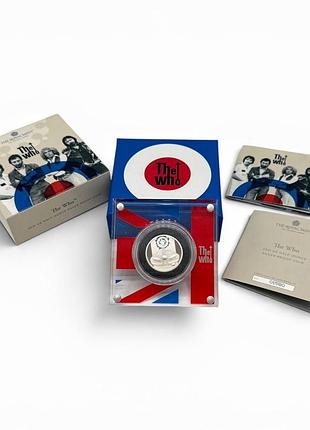 Серебряная монета «the who 2021 uk half-ounce silver proof coin».