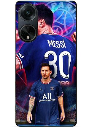 Силіконовий бампер чохол для oppo a98 з малюнком мессі псж messi
