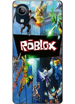 Силиконовый чехол бампер для vivo y91c с картинкой roblox роблокс