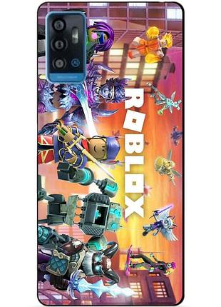 Силіконовий чохол бампер для zte blade a71 з картинкою роблокс roblox