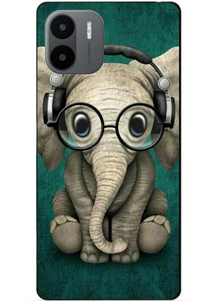 Силиконовый бампер чехол для xiaomi redmi a1/a2 с рисунком слоник