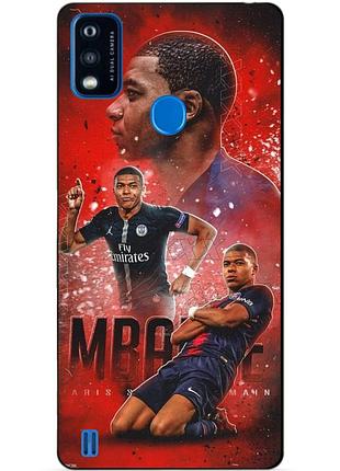 Силіконовий бампер чохол для zte blade a51 з малюнком мбаппе псж mbappe