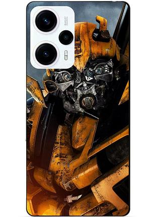 Силиконовый чехол бампер для xiaomi poco f5 с рисунком бамблби bumblebee трансформеры
