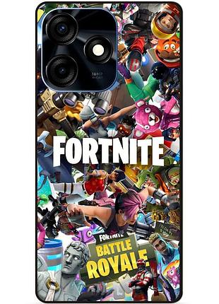 Силіконовий чохол бампер для tecno spark 10c з картинкою fortnite фортнайт