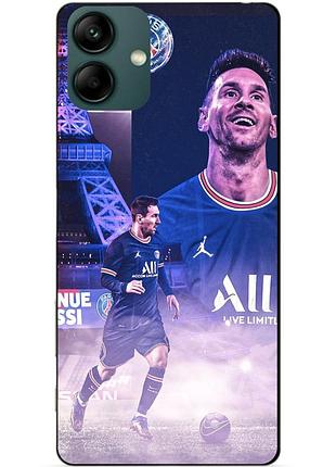 Силіконовий бампер чохол для samsung a04 з малюнком messi psg