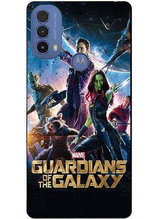 Силиконовый чехол бампер для motorola moto e20 стражи галактики guardians of the galaxy