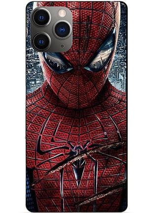 Силиконовый чехол бампер для iphone 11 pro max человек паук spider man